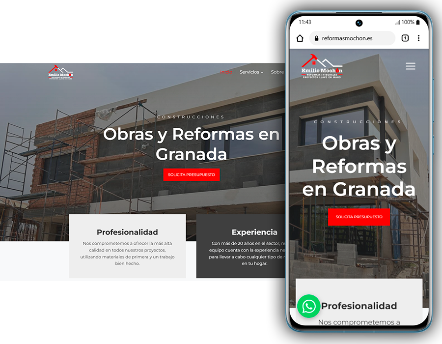 Diseño web empresa de reformas
